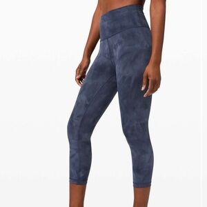 Lululemon Wunder Train High-Rise Crop 21" *Diamond Dye Shade Naval Blue W6BFJS